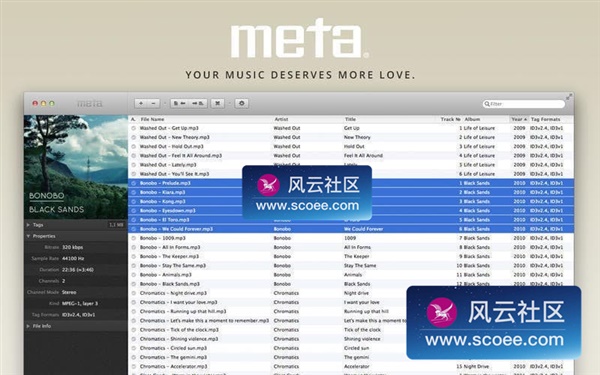 Meta for Mac 1.6.2 下载 – 优秀的音频元数据编辑工具 - 风云社区